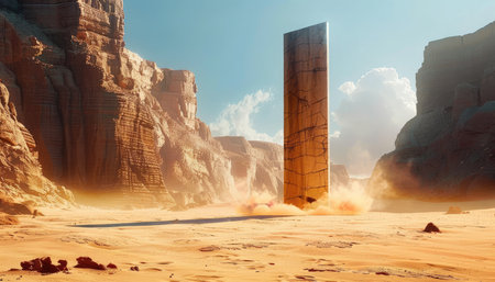 Ancient ruins of the lost city of Petra in Jordan. 3d renderingの素材