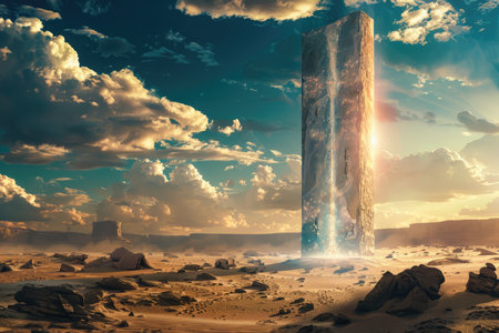 Fantasy alien planet. 3d illustration. Elements of this image furnished by NASAの素材