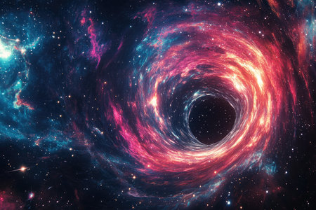 Stars of a planet and galaxy in a free space Elements of this image furnished by NASAの素材