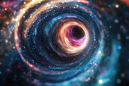 Cosmic space, stars and galaxies in outer space. Science fiction art.の素材