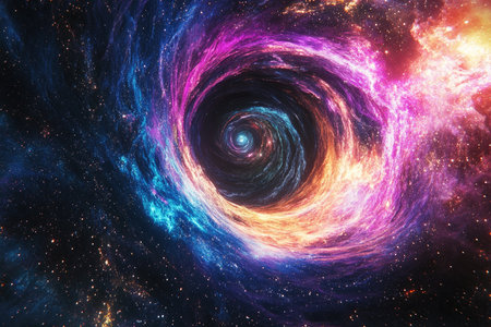 Galaxy in deep space, mysterious universe. Elements of this image furnished by NASAの素材