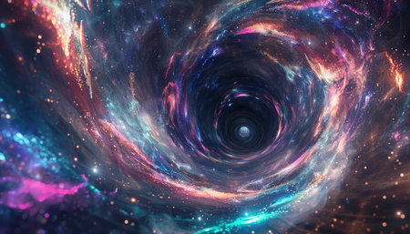 3D illustration of abstract fractal for creative design, art and entertainmentの素材