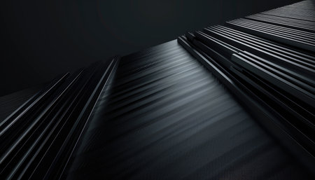 Abstract dark metal background. 3d rendering, 3d illustration.の素材