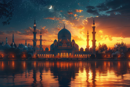 Sheikh Zayed Grand Mosque in Abu Dhabi, United Arab Emiratesの素材