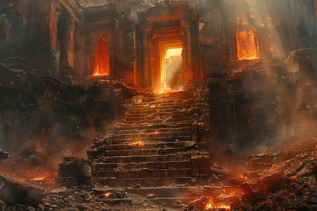 Ruins of Beng Mealea temple in Angkor Wat, Cambodiaの素材