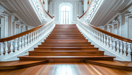 Stairs in the royal palace of St. Petersburg, Russia.の素材