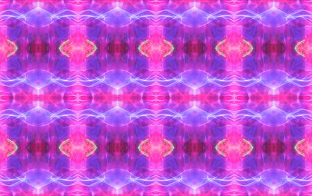 Bright kaleidoscopic pattern of glowing plasma lampの写真素材
