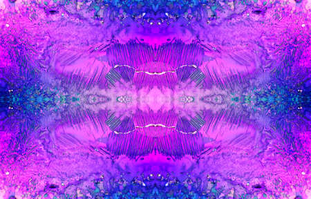 Polarized microscopy kaleidoscopic image of polished alloy with colorful anisotropic micro particlesの写真素材