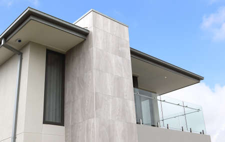 Modern architecture exterior details in Australia with copy space