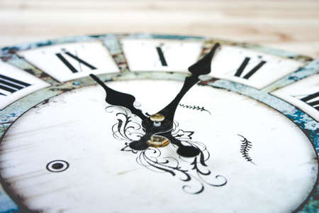 Retro wall clock for your selective focusの写真素材