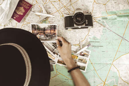 Travel planning. Nostalgia for different travels