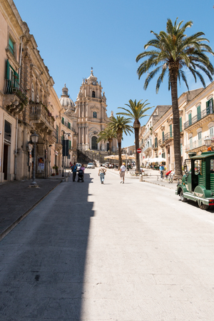 Ragusa Ibla small town in Silcilyのeditorial素材