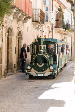 Tourist Train in Ragusa Sicilyのeditorial素材