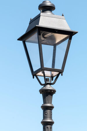 Grey street lampの写真素材