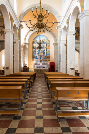 Church in small town Savoca Sicily Italyのeditorial素材