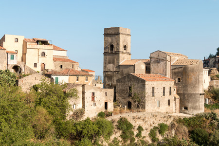 Sicilian city on eastern coastの写真素材
