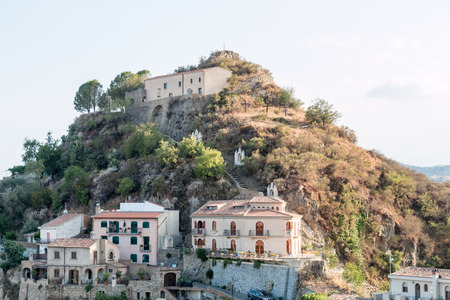 Sicilian city on eastern coastの写真素材