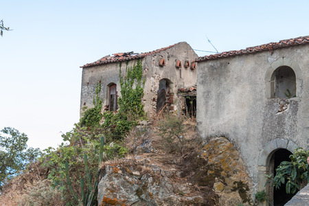 Ruins of ancient housesの写真素材