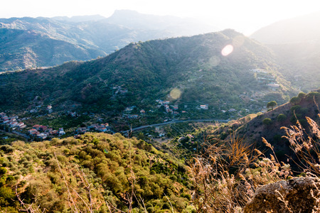 Sicilian valley in Sicily easten spring timeの写真素材