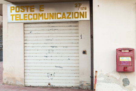 Sicilian city on eastern coastのeditorial素材