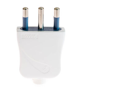 white Italian plug 16 ampere and adapter