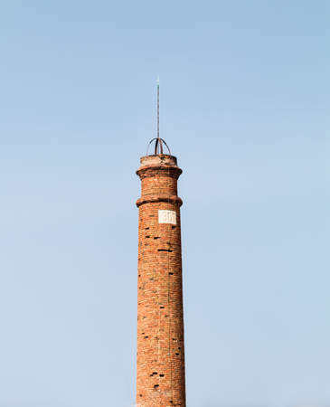 Old tower of the ancient distillery in Sicilyの写真素材