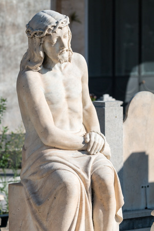 Ornamental details present on the graves of the cemeteries in Sicilyの写真素材