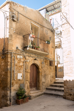 Famous city of Caltagirone Sicily known for ITS ceramicsの写真素材