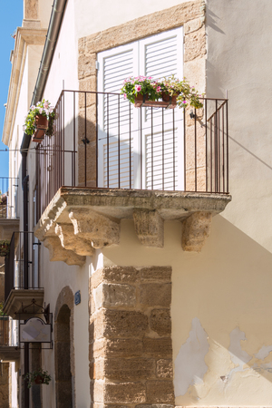 Famous city of Caltagirone Sicily known for ITS ceramicsの写真素材