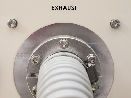 Clean room machine Exhaust pipe with flangeの写真素材