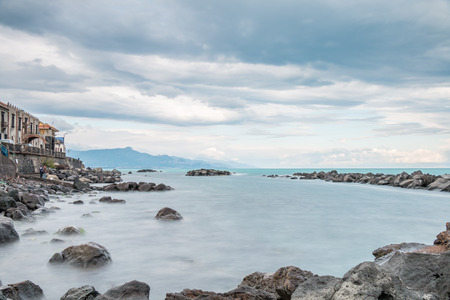 Riposto Sicily Ionian Coast touristic port of Etnaの写真素材