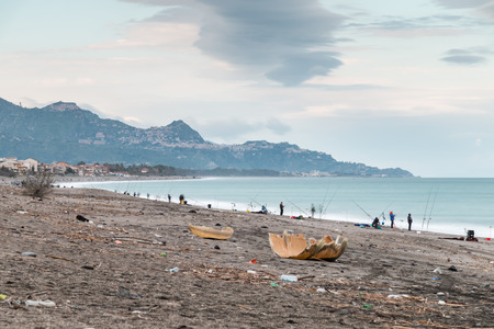 Riposto Sicily Ionian Coast touristic port of Etnaの写真素材