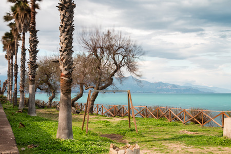Riposto Sicily Ionian Coast touristic port of Etnaの写真素材
