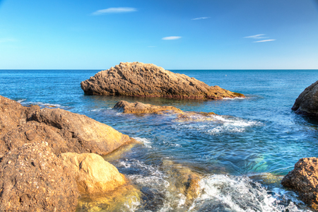 Giardini Naxos Taormina views in the springの写真素材