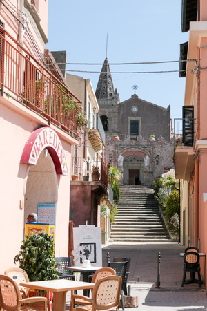 Views of Sant Alessio in wintertime Sicilyのeditorial素材