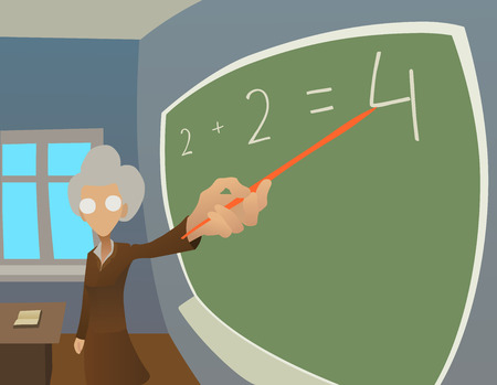 Old teacherのイラスト素材