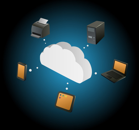 this is Illustration of data transfer conceptのイラスト素材
