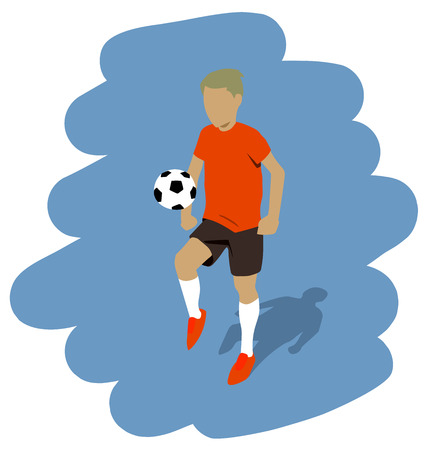 illustration of a football playerのイラスト素材