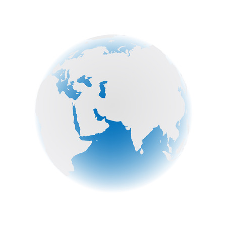 this is an illustration of an earth on whiteのイラスト素材