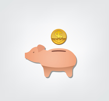 This is an illustration of piggy bankのイラスト素材