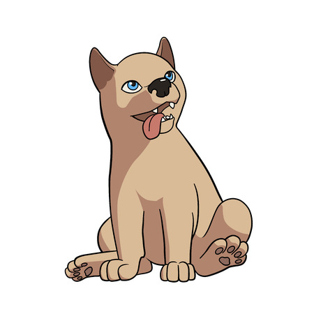 This is a vector illustration of dogのイラスト素材