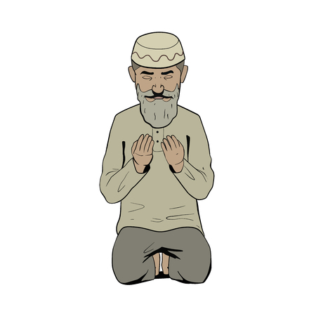 This is an illustration of ramadan prayerのイラスト素材