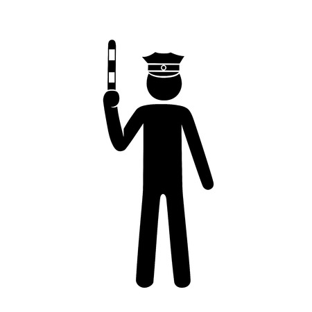 This is an illustration of a police officerのイラスト素材