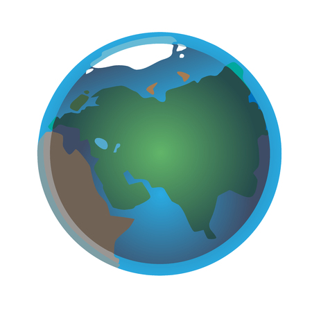 This is an illustration of an earth symbolのイラスト素材