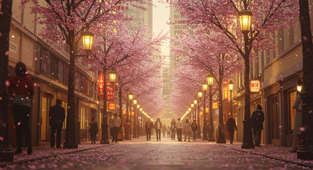 Cherry blossoms in Tokyo, Japan. Cherry blossom in Tokyo.の素材