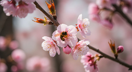 cherry blossom in spring, sakura, sakura flowersの素材