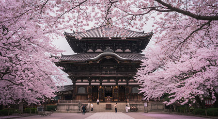 Kiyomizu-dera Temple and Cherry Blossomsの素材