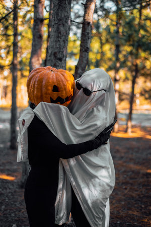 Halloween Whispers: When Ghosts Meet Pumpkins
