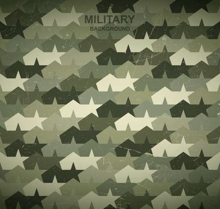Military background. Camouflage stars and tents.のイラスト素材