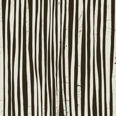 Black and white stripes with grunge texture. Vector striped background.のイラスト素材